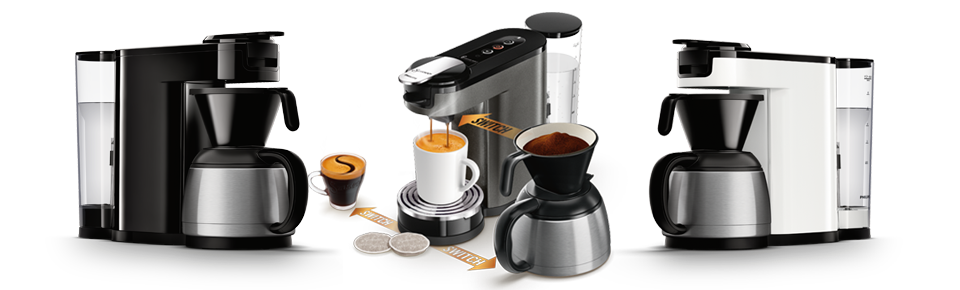 Kaffemaskiner med en isolerande kanna