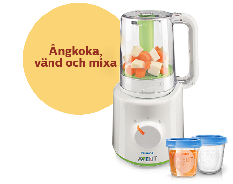 Philips Avent 2-i-1-ångkokare och mixer för hälsosam barnmat