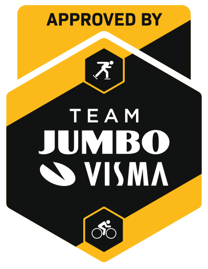 Approved by Team Jumbo-Visma-logotyp