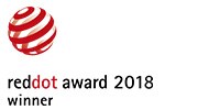 Designpriset Red Dot Award vinnare 2018 – logotyp