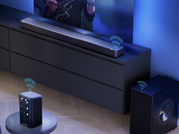 Philips DTS Play Fi-funktion i användning