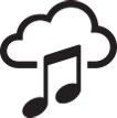 Streama din musik-ikon