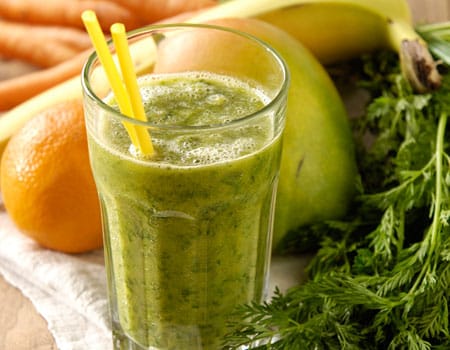 Smoothie med grönkål och ingefära