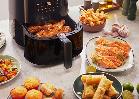 Laga mat i luftfritösen Philips Airfryer
