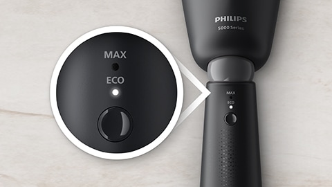 Inställningarna Eco och Max: Välj den som passar din outfit