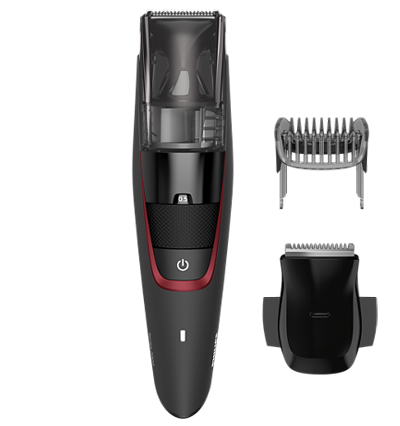 Beardtrimmer series 7000 - Vacuum-system fångar upp klippta skäggstrån 