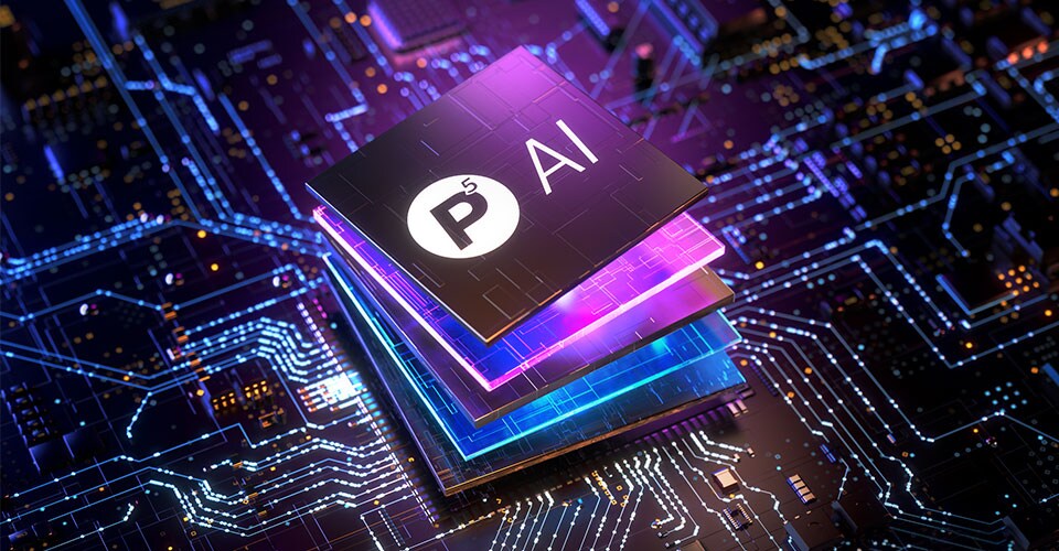 P5 AI med Ambilight-TV