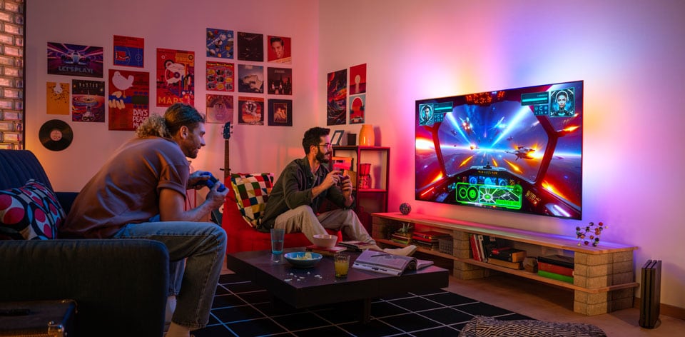 Den bästa spelupplevelsen med Ambilight TV