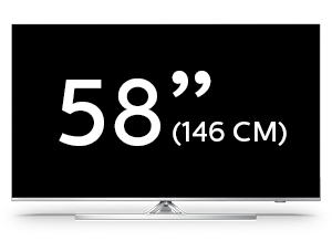 58 tums Philips 4K UHD LED Android TV i Performance-serien