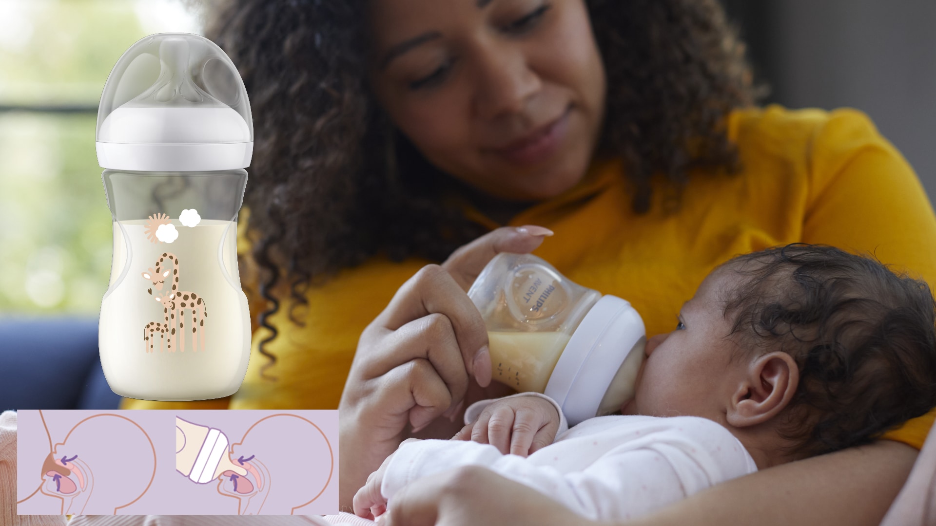 Ny innovation för flaskmatning från Philips AVENT efterliknar ett bröst och låter bebisen styra sin unika matningsrytm, precis som vid amning