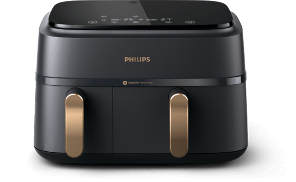 Philips Airfryer med dubbla korgar NA352