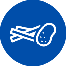 Ikon f&ouml;r f&auml;rska pommes frites